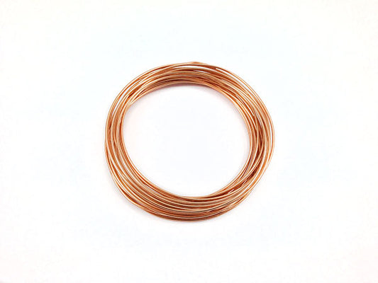 Fil Aluminium - Cuivré - 1,5 mm - X 6 m  Ma Boutique de Perles