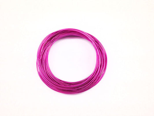 Fil Aluminium - Fuchsia - 1,5 mm - X 10 m  Ma Boutique de Perles