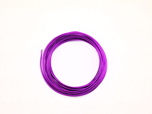 Fil Aluminium - Violet - 2 mm - X 6 m  Ma Boutique de Perles