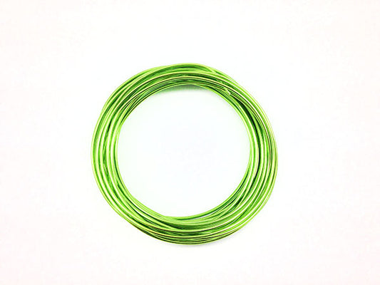 Fil Aluminium - Vert pomme - 2 mm - X 6 m  Ma Boutique de Perles
