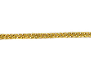 Chaîne maille gourmette dorée - 1 mm - X 1 mètre