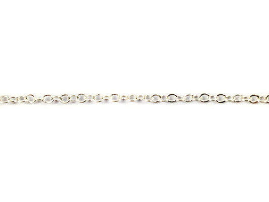 Chaîne maille forçat argentée - 2 mm - X 1 mètre  Ma Boutique de Perles