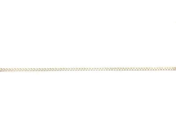 Chaîne maille gourmette argentée - 1 mm - X 1 mètre  Ma Boutique de Perles