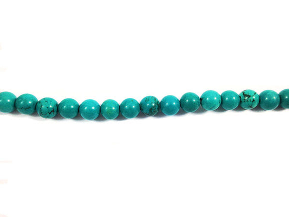 Turquoise naturelle - Perles rondes - 8 mm - x 10