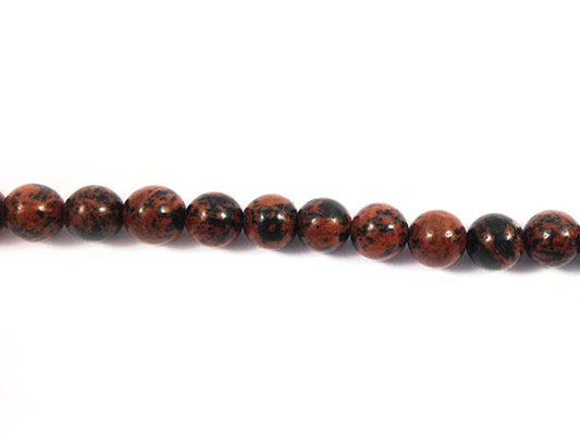 Obsidienne acajou - Perles rondes - 8 mm - x 10  Ma Boutique de Perles