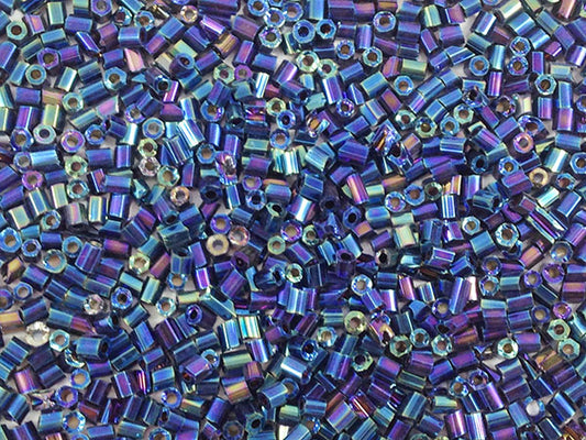 Bugles 2/3 mm - Multicolore bleu - 15g  Ma Boutique de Perles