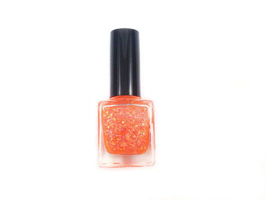 Vernis à ongles - Orange et paillettes - x 1  Ma Boutique de Perles