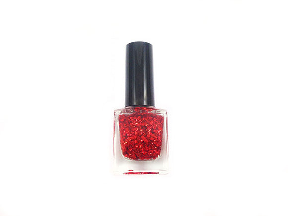 Vernis à ongles - Paillettes rouges - x 1