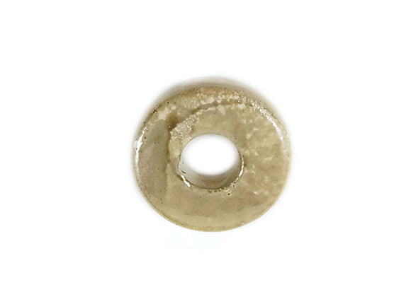 Donut en céramique - 18 mm - Ivoire - x 1