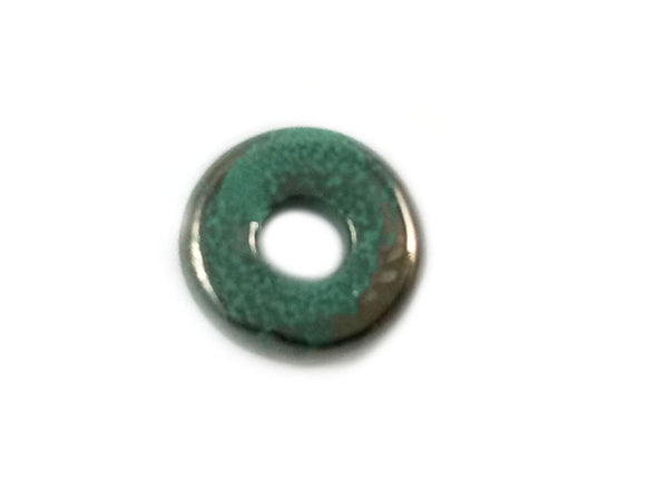 Donut en céramique - 18 mm - Lagon - x 1