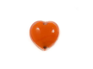 Coeur Murano - Mandarine - 16 mm - x 1