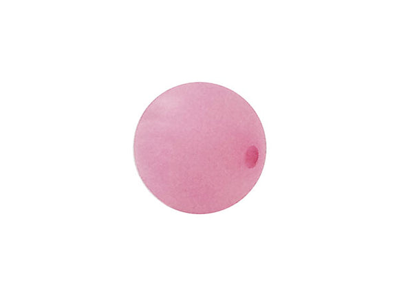 Perle ronde Polaris - 12 mm - Rose Mat - x 1