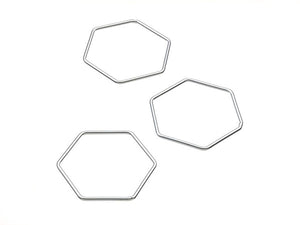 Intercalaire hexagonal - 20 mm - Argent 925 - x 1
