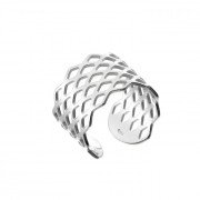 Bague réglable ajourée - Motif losanges - Argent 925 - x 1  Ma Boutique de Perles